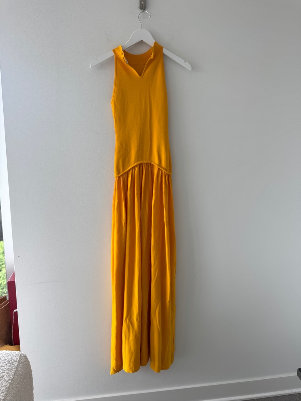 SOLID & STRIPED Isola Dress in Pineapple XS - Picture 7 of 9